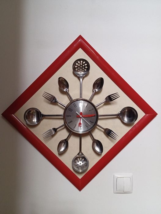 Relógio parede de cozinha