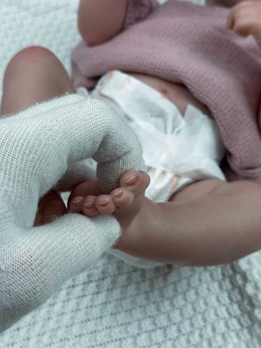 •JAK ŻYWA• Lalka Reborn Śpiący Bobas Niemowlak Prawdziwe Zdjęcia !