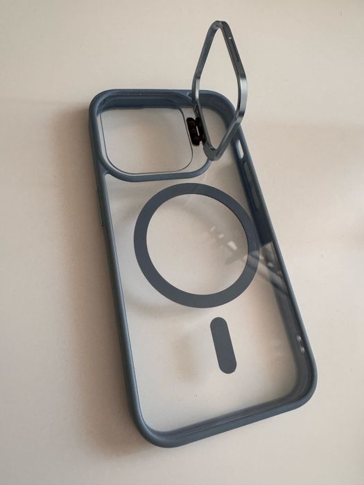 Чохол TPU+PC+Metal Stand Case with MagSafe для iPhone 15 Pro