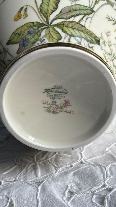 Krautheim Łączka wazon Wiesengrund 25 cm duży