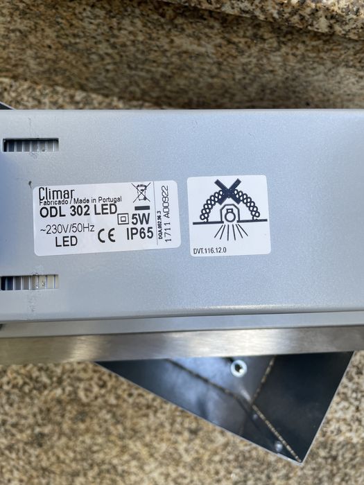 Foco inox enbutir muro (Climar)