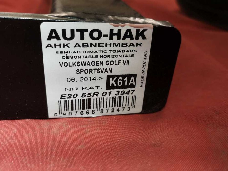 Hak Holowniczy Golf VII sportsvan Seat Leon Audi a3 możliwy montaż vat