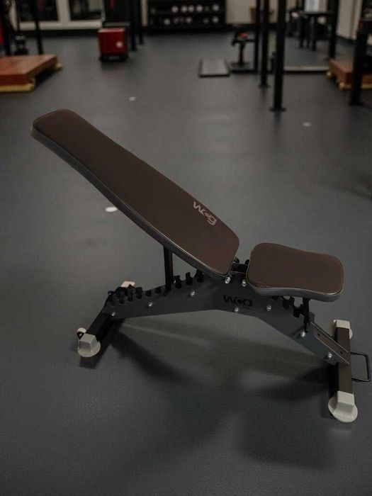 Лавка для жима штанги гантель B600 черная Скамья жиму Лава Тренажер