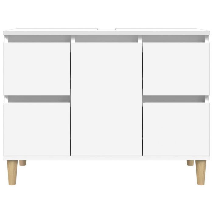vidaXL Szafka pod umywalkę, biała, 80x33x60 cm