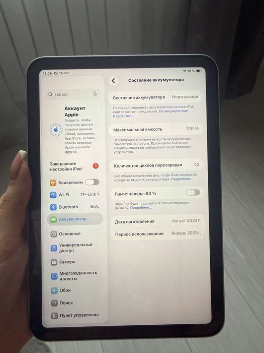 iPad mini (A17 Pro)  128гб