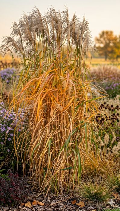 Miskant gigantus (olbrzymi )duże karpy