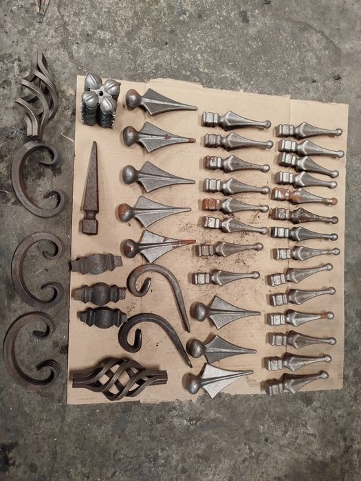 Elementy kute, koszyk, grot ogrodzeniowy ogrodzenie kute DIY