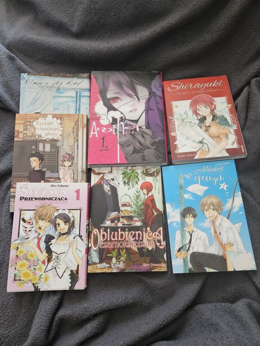 Zestaw komisky anime 7 sztuk