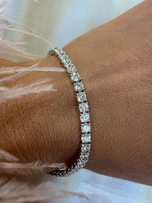 Bransoletka Tenisowa z diamentami naturalnymi 7.45 CT