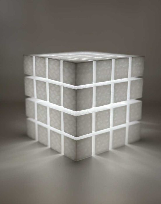 Дизайнерський LED-світильник "Geometric Core" — 3D-арт нічник