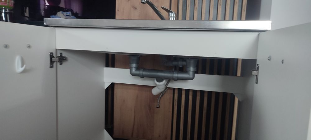 Komplet zlew +bateria+ szafka