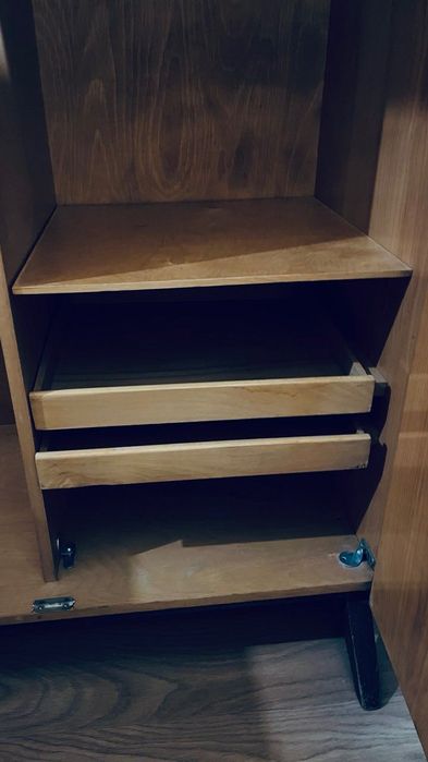 Чехословацька шафа з дзеркалом, 168×120×50 см, вінтаж