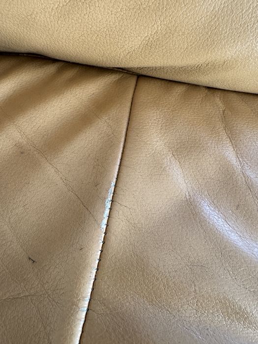 Kanapa do salonu sofa skórzana 3 szt.