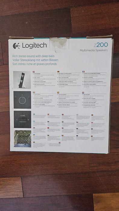 Colunas de som Logitech z200 - excelente estado