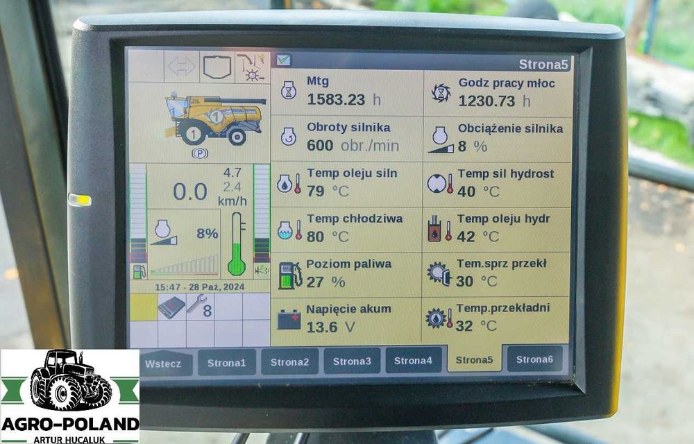 Комбайн NEW HOLLAND CX 8.90 - 1230/1583h + GPS-AUTOPILOT + VARIO 7,62м