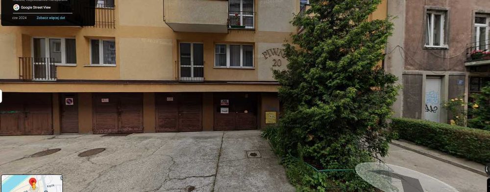 Garaż zamykany ul. Piwna Kraków Podgórze 18,8m2 ok. Pl. Bohaterów Getta