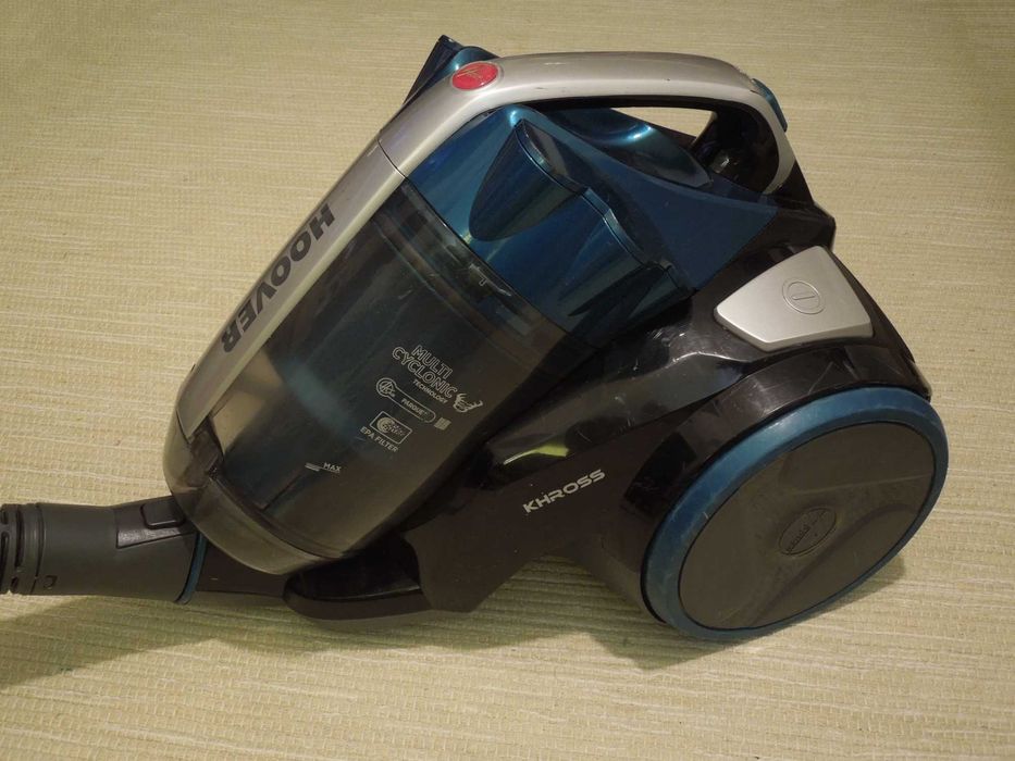 Aspirador multiciclónico sem saco Hoover Khross - completo e em óptimo estado - desinfectado e pronto a usar