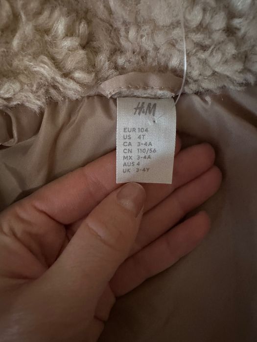 Куртка Тедди детская Н&М размер 104