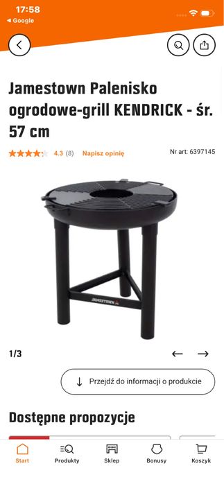 Palenisko ogrodowe - grill