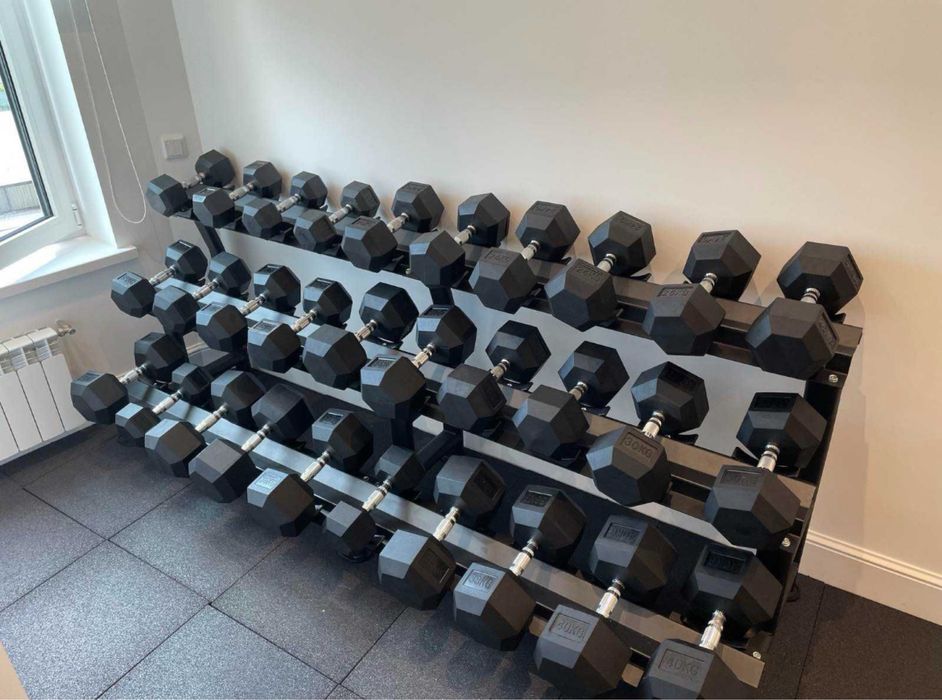 Гантелі гексагональні 10, 12, 15, 20, 25, 35, 5 кг Шестигранні гантели