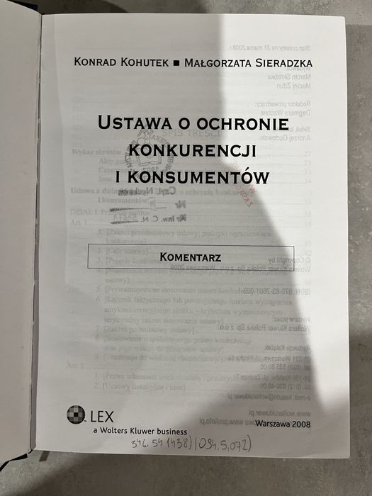 Ustawa o ochronie konkurencji i konsumentów, komentarz.