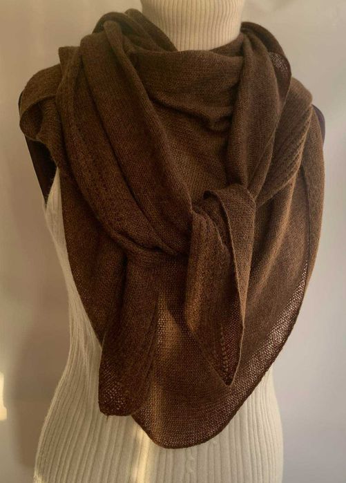 Бактус косинка Шаль Палантин Верблюденя 100%