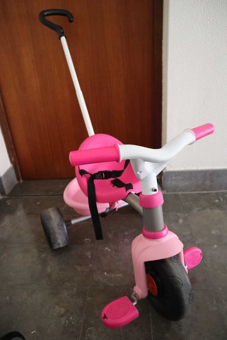 Triciclo Infantil Rosa com Guiador