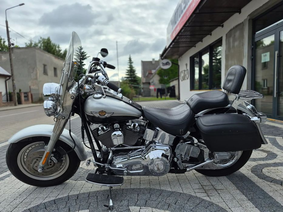 Harley-Davidson Softail Fat Boy Harley-Davidson Fat Boy, 100th, BEZWYPADEK jak NOWY,Vance Hines,ubrany