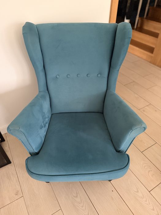 Fotel uszak kolor morski