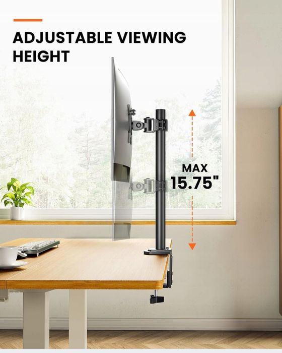 Uchwyt biurkowy do monitora 13-32, czarny, 8kg