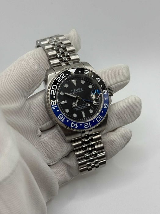Zegarek Seiko Mod Batgirl Batman GMT Master Jubilee NH34