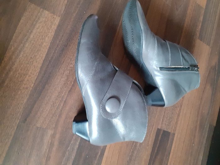 Botki damskie szare 38 Ryłko