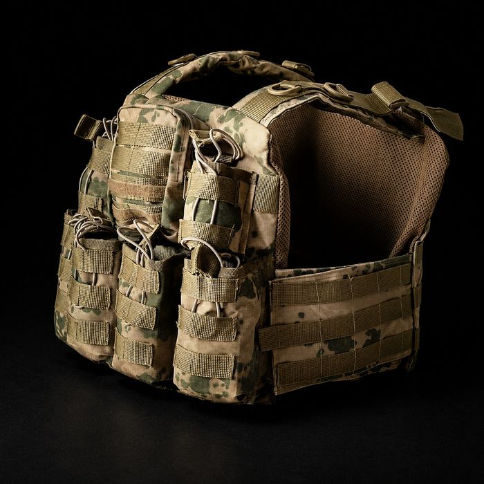 Плитоноска Cordura 500 мультикам тактична військова під бронеплити бронежилет  ЗСУ військове спорядження жилет камуфляж