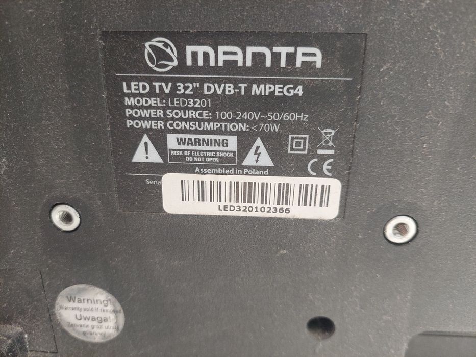 Tv 32" Manta Led 3201