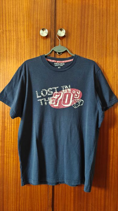 T-Shirt Sfera Homem Azul