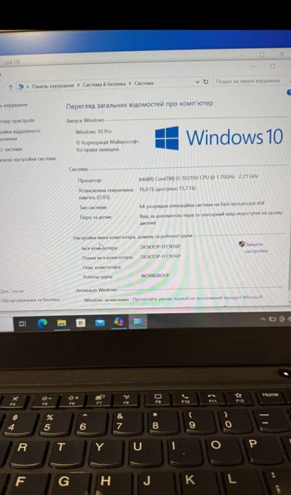 Відмінний Lenovo Thinkpad t14 gen1 i5 10310U FHD / 16Gb DDR4 / 256Gb