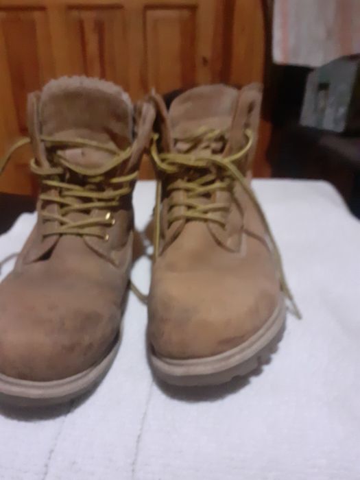 Ботинки зимние, кожаные
