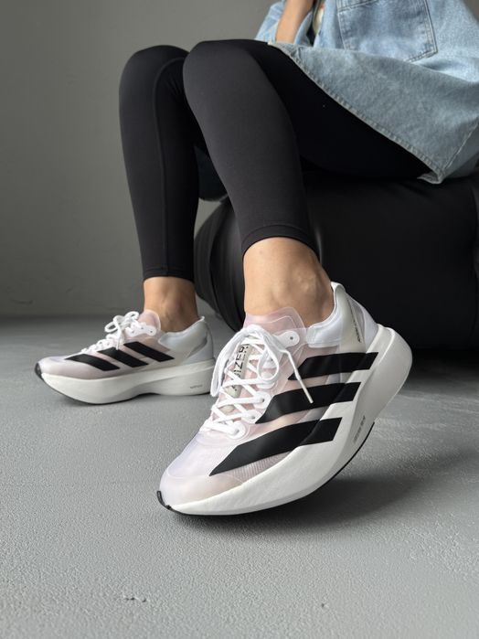 Кросівки Кроссовки Adidas Adizero EVO SL White Белый Білий Кросовки повсякденні