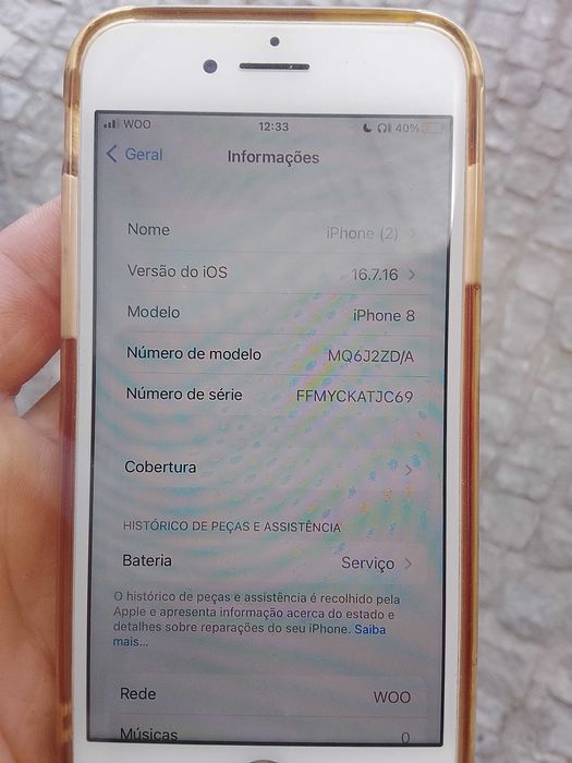 Vendo Phone 8 branco