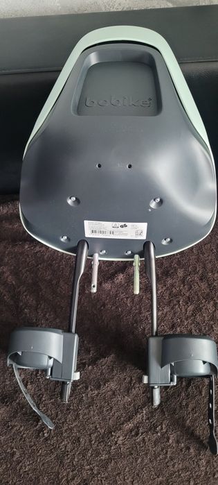 Zestaw fotelik rowerowy i osłona bobike go mini marshmallow mint