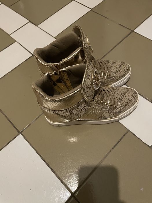 Zlote Buty Guess damskie