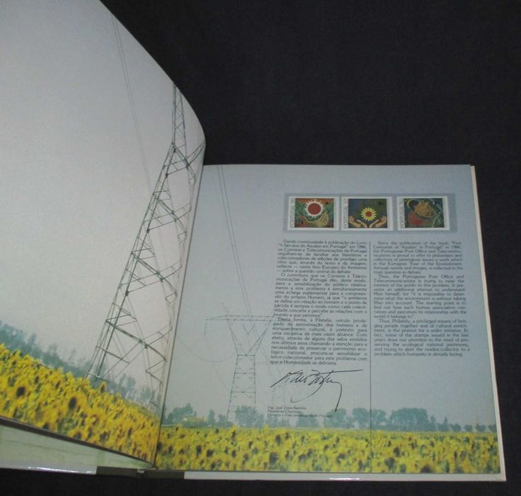 Livro Olhar o Ambiente 1987 Ano Europeu do Ambiente CTT Correios