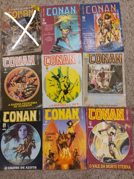 BD  Conan em cores ( n°s 5, 7, 8, 10 e 11)