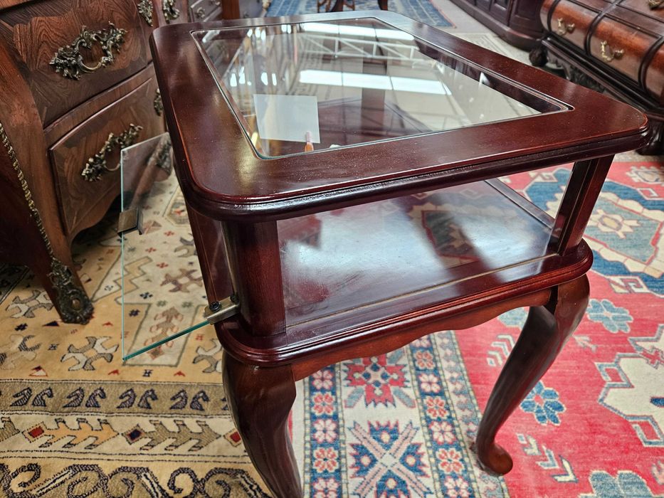 Mesa de centro em madeira e vidro - óptimo estado geral