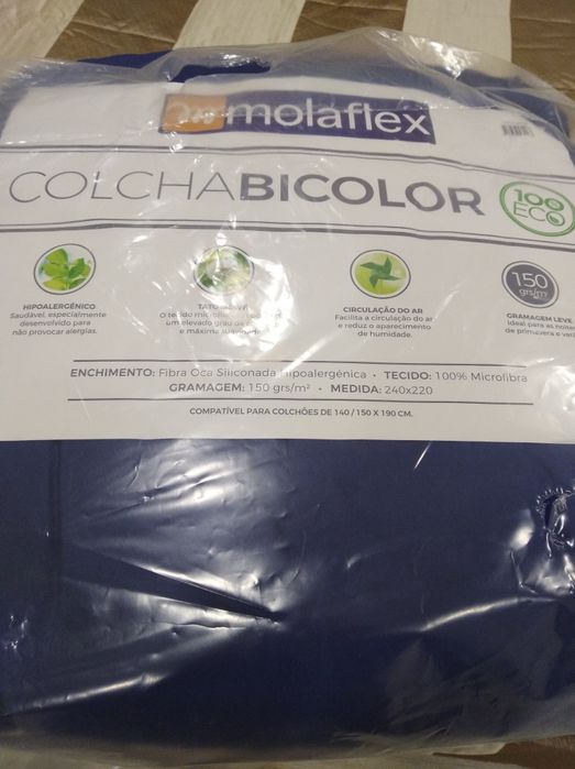 Colcha bicolar da molaflex