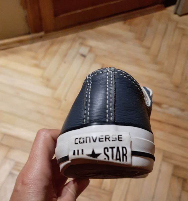 Converse 39  skórzane trampki szare