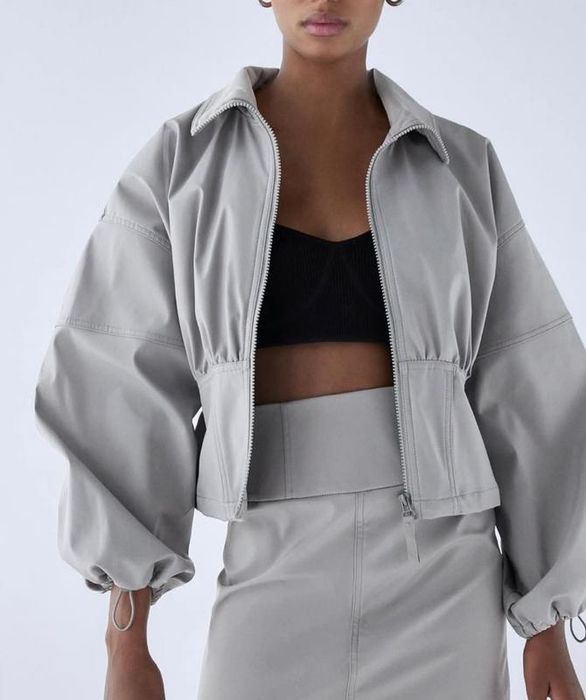 Жіночий корсетий бомбер Zara  розмір S , в особливому дизайні