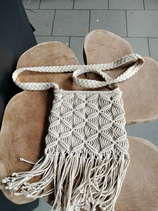 Torebka na ramię makrama