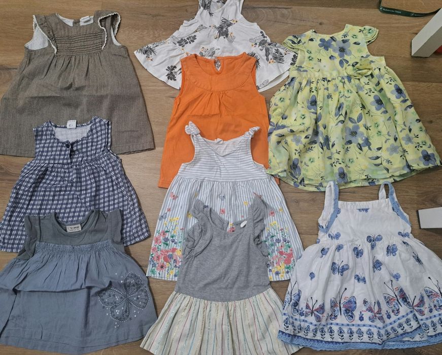 Paka ubrań dla dziewczynki rozmiar 86