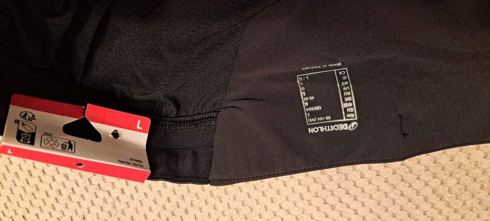 Nowe Męskie Spodenki do biegania Kiprun RUN 500 2w1 Comfort w  roz L